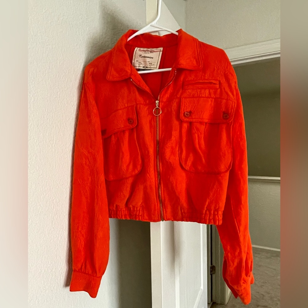 Anthropology- cartonnier small cotton jacket